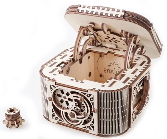 Ugears 3D drewniane mechaniczne puzzle Szkatułka na biżuterię