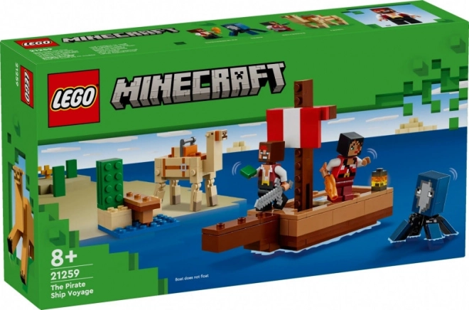 LEGO Minecraft 21259 Rejs okrętem pirackim