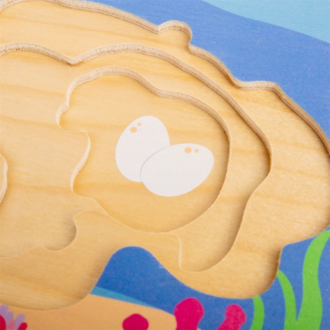 Bigjigs Toys Układanka Cykl Życia Żółwia