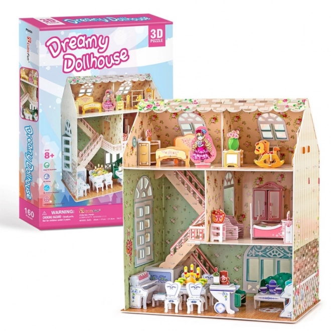 Puzzle 3D domek dla lalek Dreamy