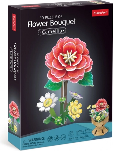 Puzzle 3D Bukiet kamelii
