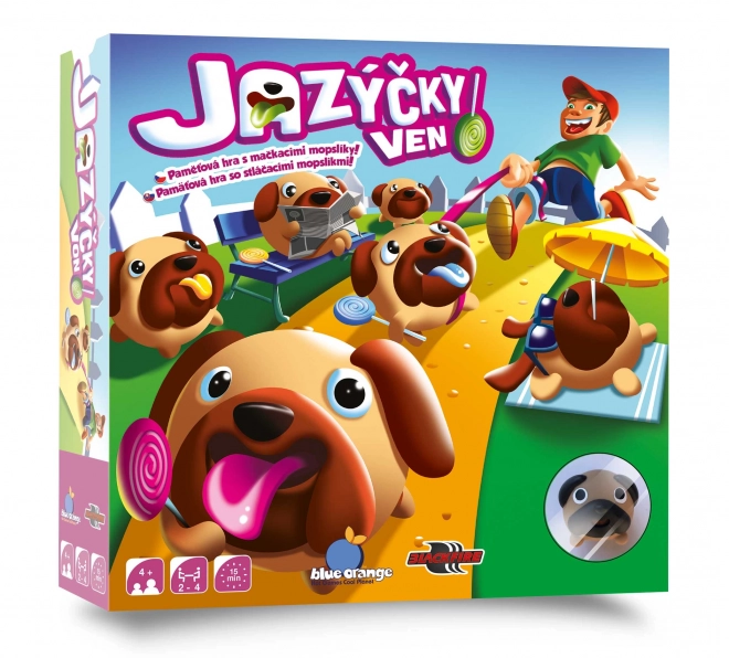 Języki na wierzch! Gra pamięciowa z mopsikami