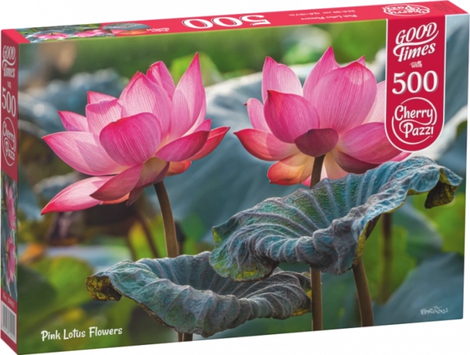 Puzzle Różowe kwiaty lotosu 500 elementów