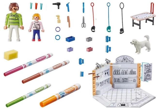 Playmobil Salon dla psów z kolorami Crayola