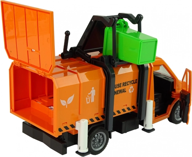 Realistyczna recyklingowa zabawa i detale