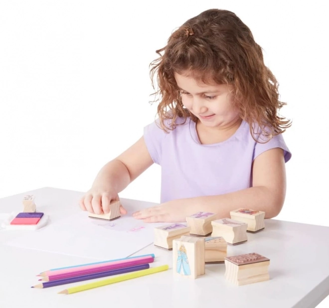 Melissa i Doug - Zestaw pieczątek Księżniczki