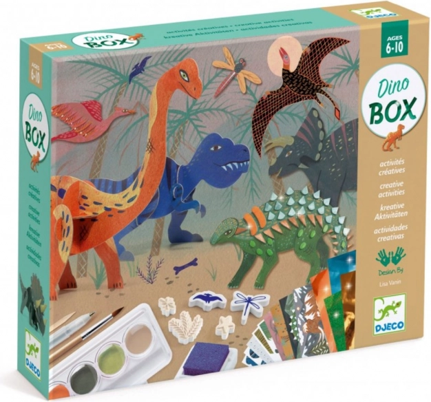 Luksusowy zestaw artystyczny Dinozaury