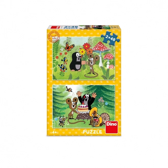 Dino Puzzle Krecik Uroczystość