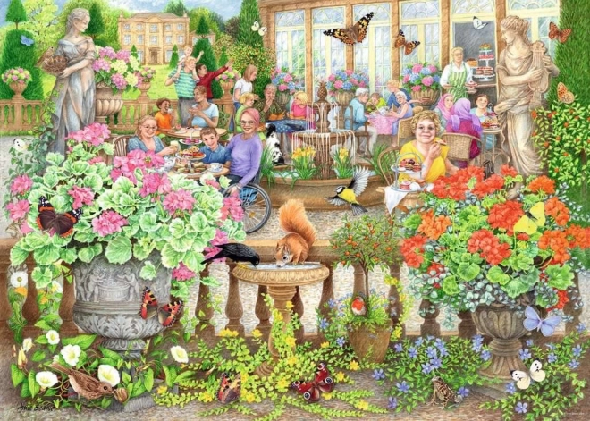 Ravensburger puzzle Kawiarnia w oranżerii 1000 elementów