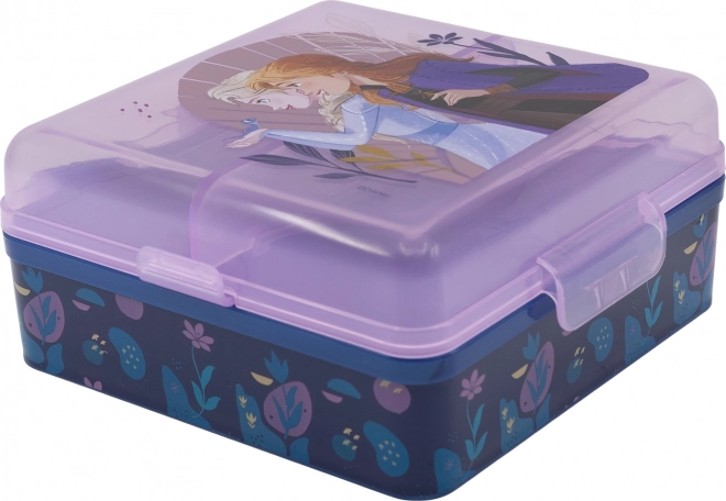 Kwadratowe pudełko śniadaniowe FROZEN – Zaufaj drodze