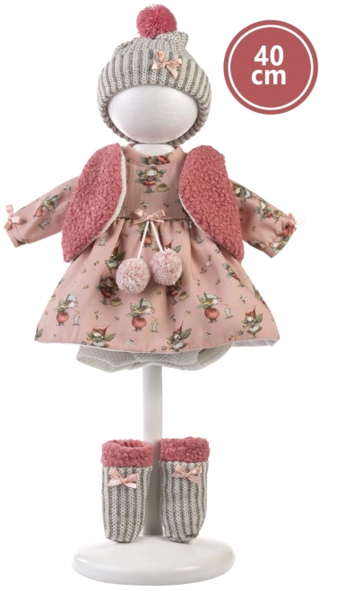 Llorens 540C CARLA - realistyczna lalka z miękkim materiałowym ciałem - 40 cm