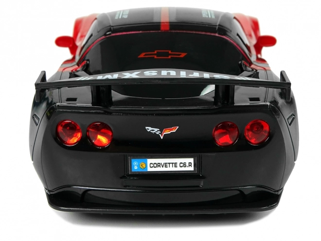 Sportowy samochód R/C 1:24 Corvette C6.R czerwone z oświetleniem