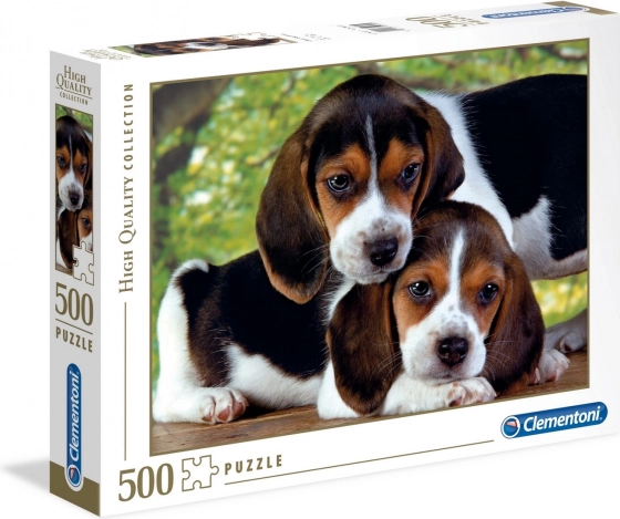 Puzzle 500 elementów – pieski Clementoni