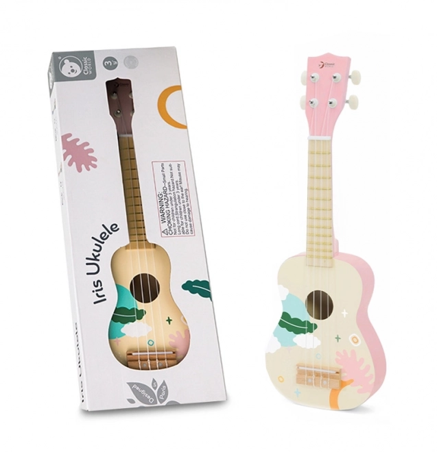Klasyczne Świat drewniane ukulele dla dzieci różowe