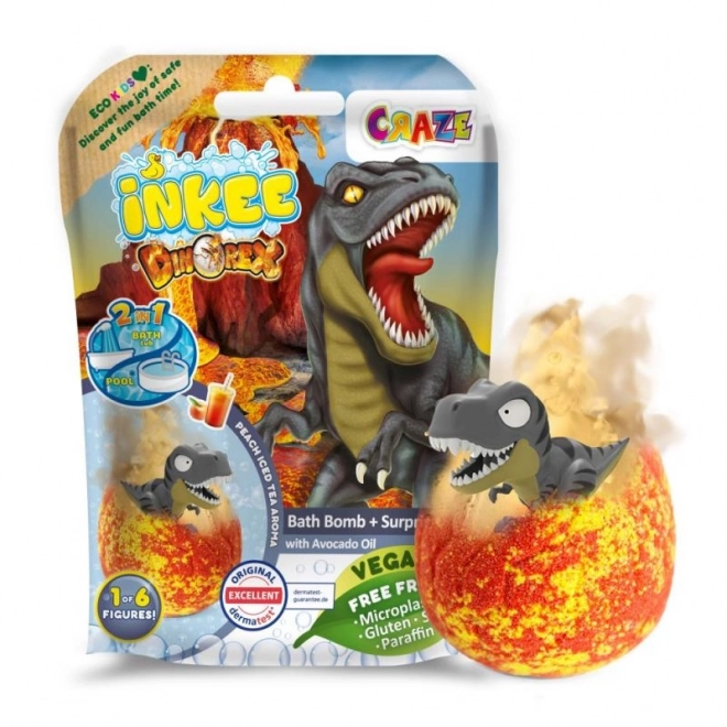 Musująca bomba do kąpieli z niespodzianką Dinozaur