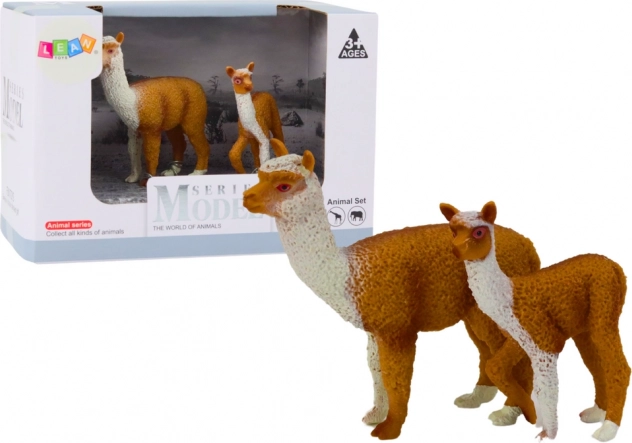 Figurka lama z młodym – zestaw 8 i 6 cm
