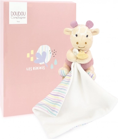 Doudou pluszowe zwierzątko z kocykiem 11 cm