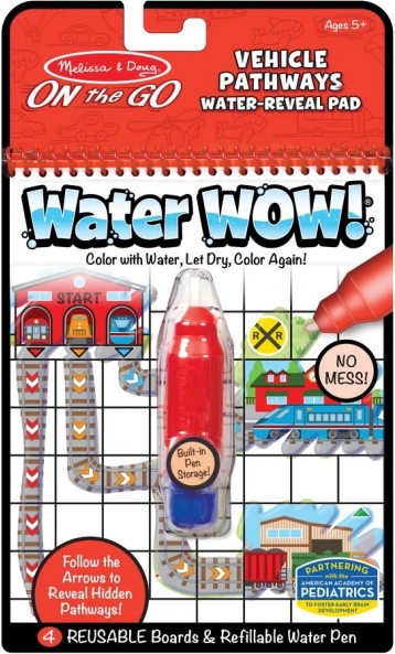 Wodne kolorowanki Znajdź drogę – pojazdy WaterWow