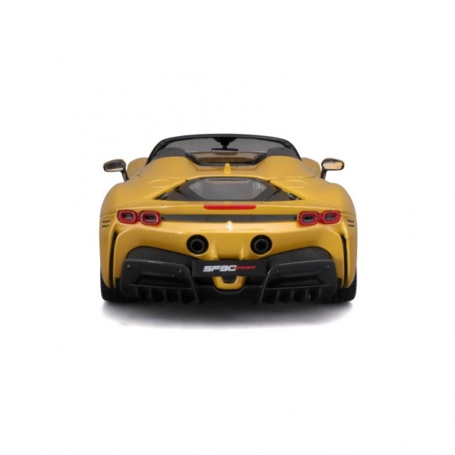 Bburago Ferrari SF90 Spider w skali 1:18 - żółty