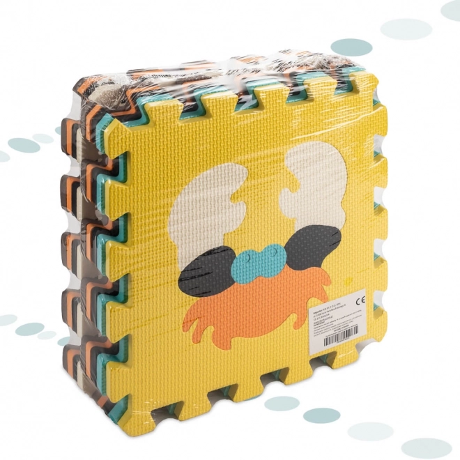 Kolorowe piankowe puzzle z zwierzątkami - 9 części