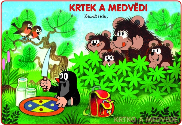 Kolorowanka A5 Krecik i niedźwiedzie