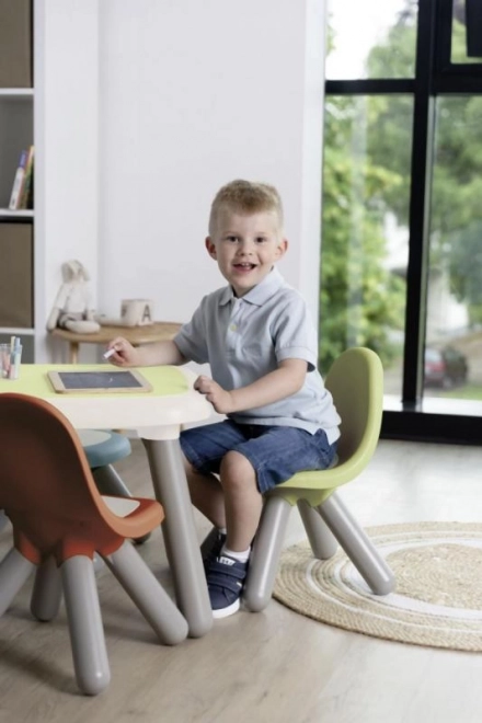 Dziecięce designerskie zielone krzesełko