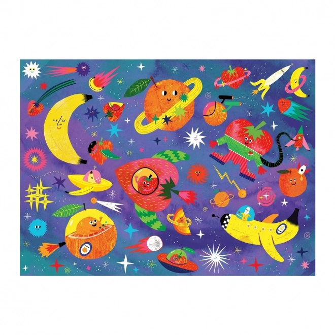 Puzzle Mudpuppy kosmiczne owoce z zapachem 60 elementów