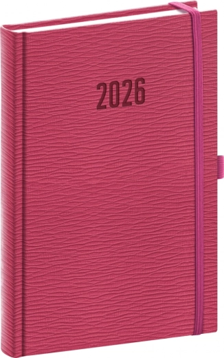 Dzienny terminarz NOTIQUE Rivoli 2026 różowy 15 x 21 cm