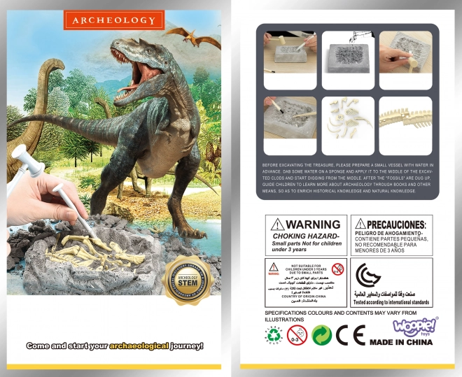 Woopie kreatywna zabawka szkielet dinozaura wykopaliska