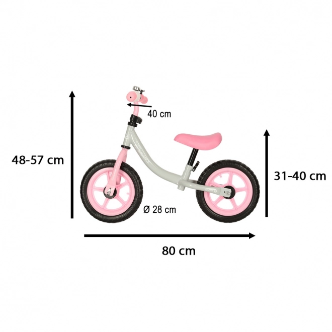 Rower dziecięcy - rowerek biegowy Trike Fix Balance – Biało-różowe