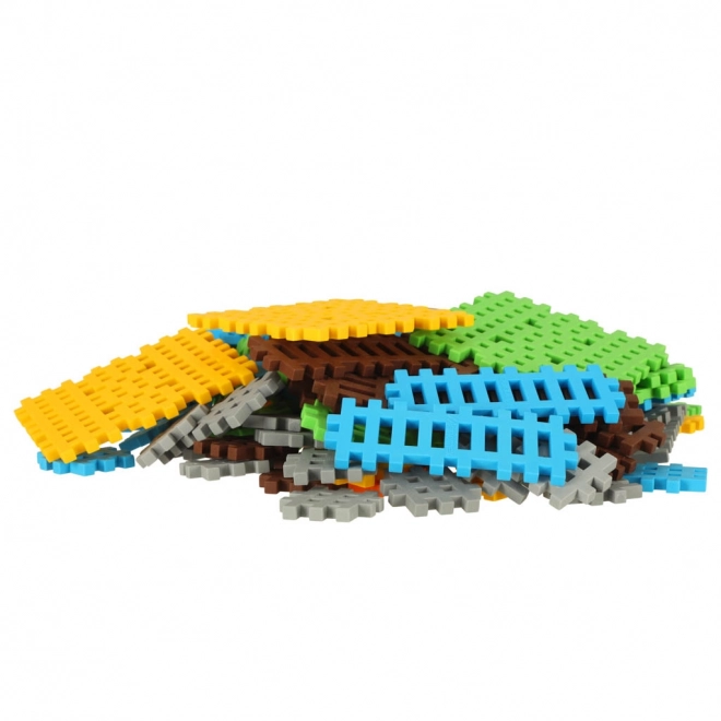 Klocki Budowlane Mini Waffle - Farmer Duży Zestaw Blisterów