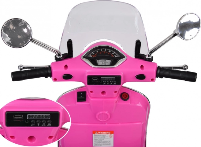 Elektryczny skuter Vespa GTS Super dla dzieci – Różowa