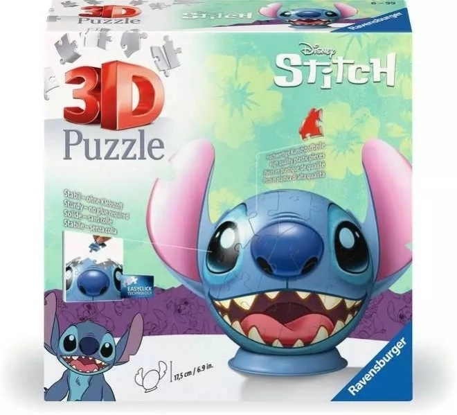 RAVENSBURGER Puzzleball Stitch z uszami 77 elementów