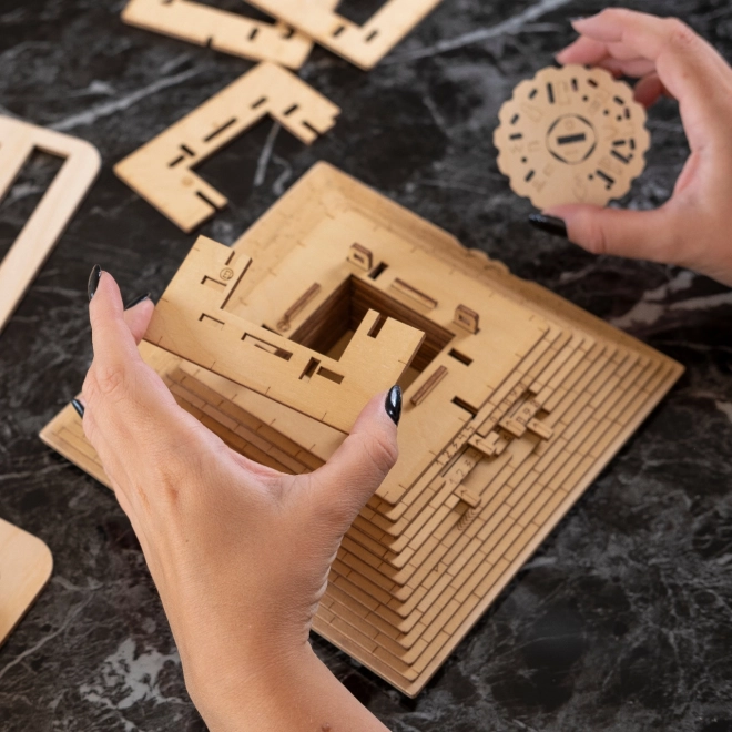 EscapeWelt 3D drewniana mechaniczna układanka logiczna Piramida