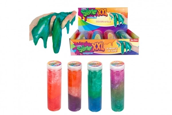 Slime - masa błyszcząca 400g 20cm w plastikowej tubie 4 kolory 4 sztuki w pudełku