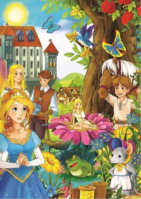 puzzle bajkowy zamek 200 elementów