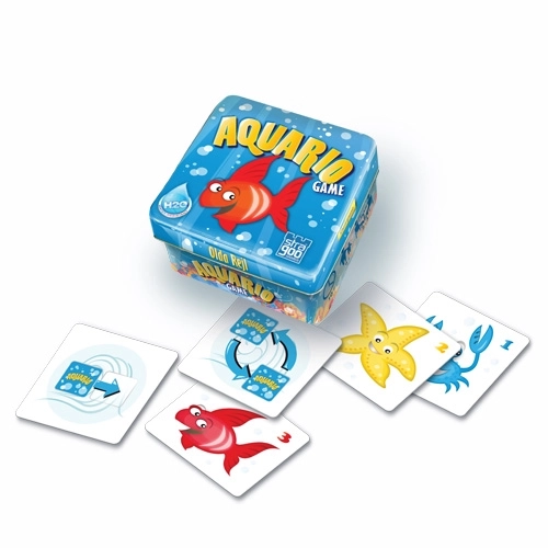 Aquario gra towarzyska w metalowym pudełku 13x13x7,5cm