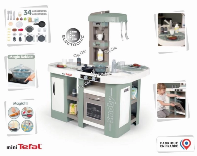 Smoby Mini Tefal Studio Kuchnia Bubble XL z 34 akcesoriami