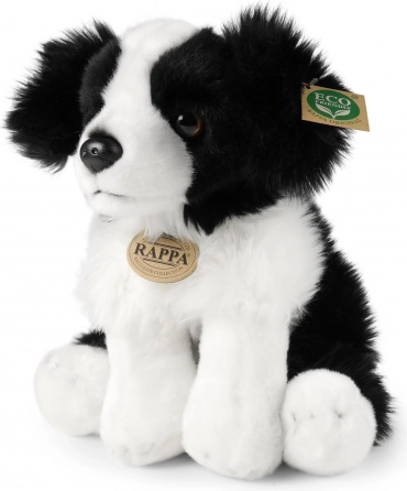 pluszowy pies border collie siedzący 30 cm eco‑friendly