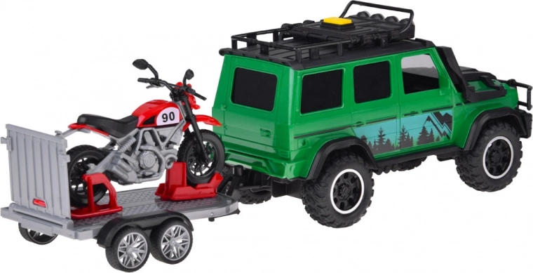 Składana rampa i bezpieczny transport motocykla