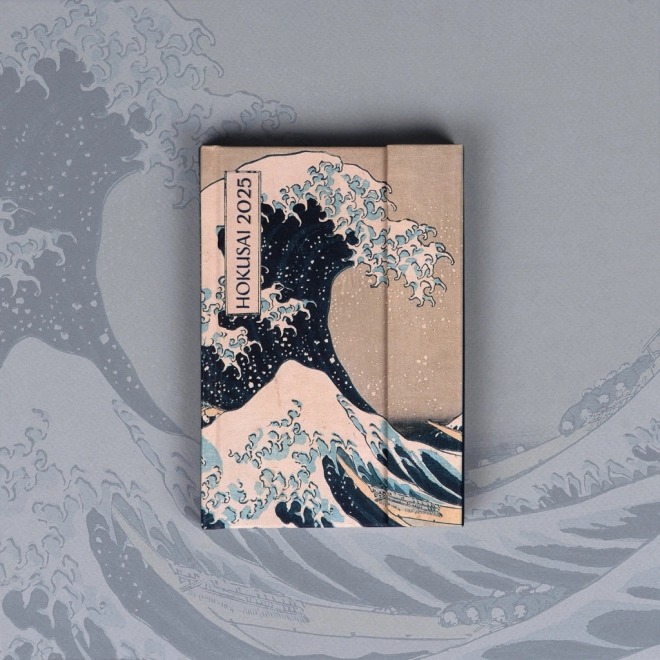 NOTIQUE Tygodniowy magnetyczny dziennik Katsushika Hokusai 2025, 11 x 16 cm