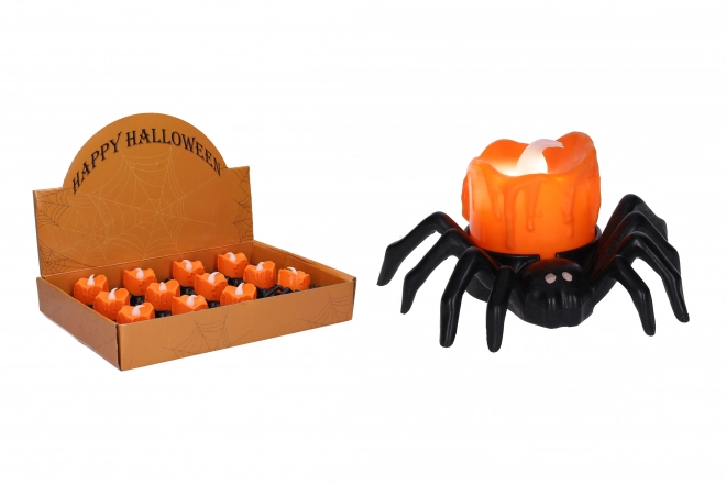 Dekoracja Halloween świecący pająk