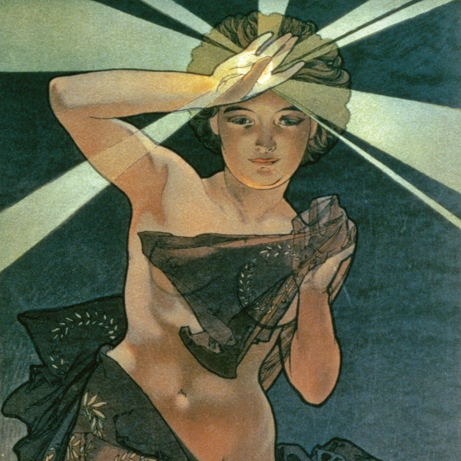 Kalendarz notatnikowy Alfons Mucha 2026