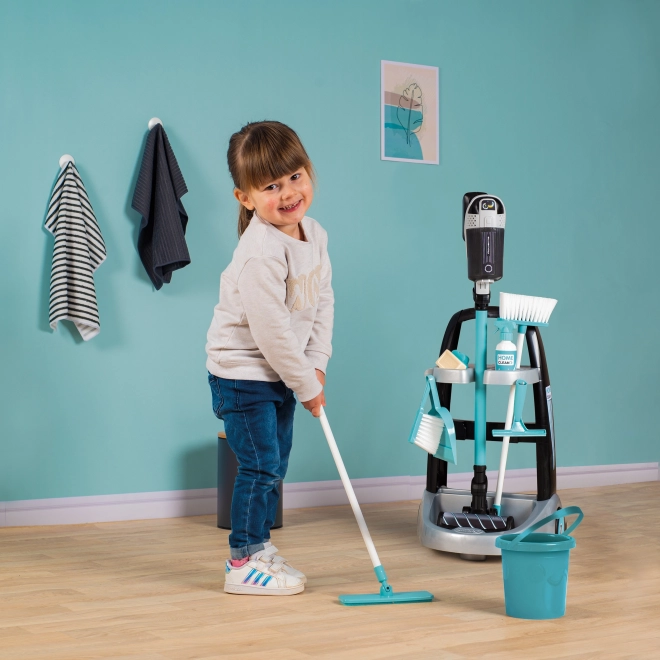 Smoby Rowenta wózek do sprzątania z odkurzaczem pałeczkowym