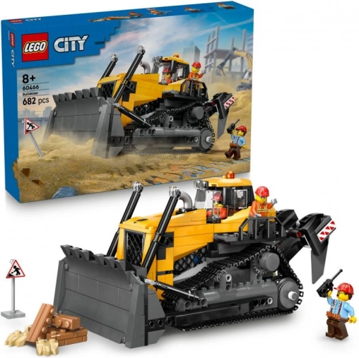 lego city żółty buldożer z ładowarką