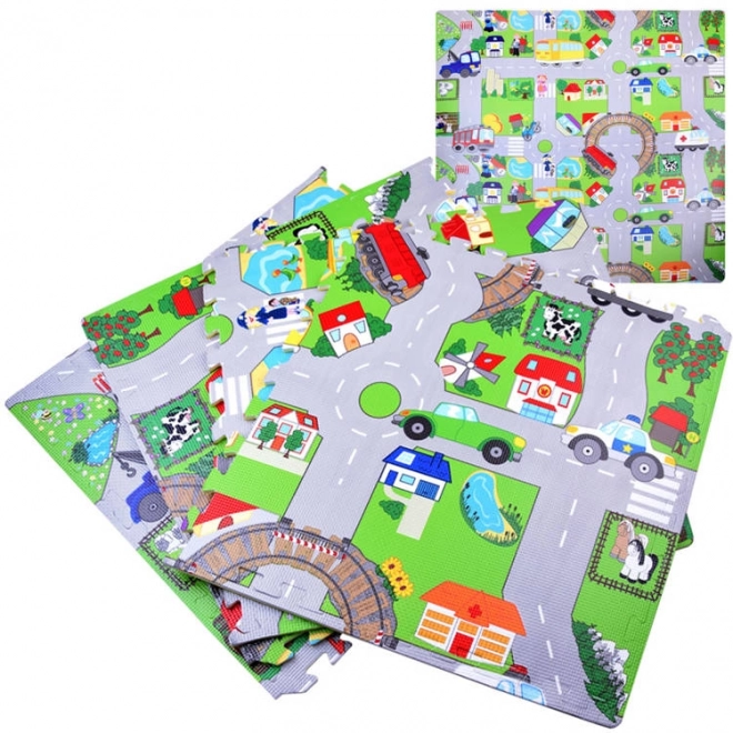 Piankowa mata uliczna puzzle EVA ZA2510