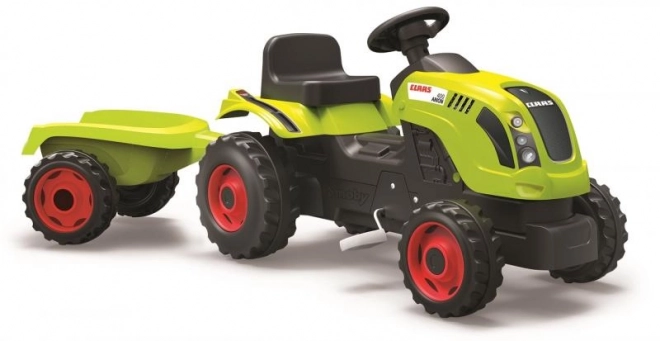 Traktor na pedały CLAAS Arion 400 z przyczepką zielony