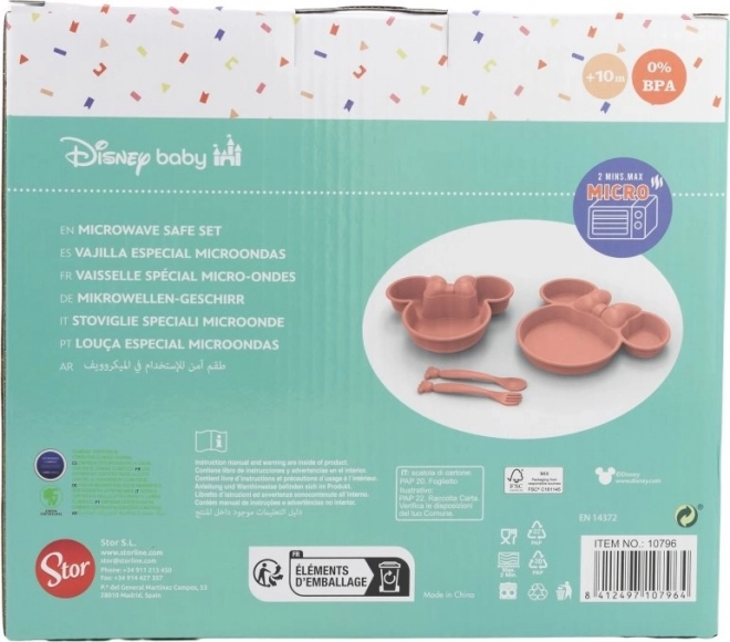 Dziecięcy zestaw obiadowy Minnie Mouse 4w1