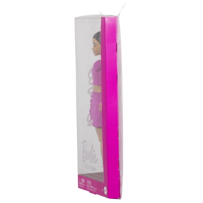 Lalka Barbie modelka w sukni z różami