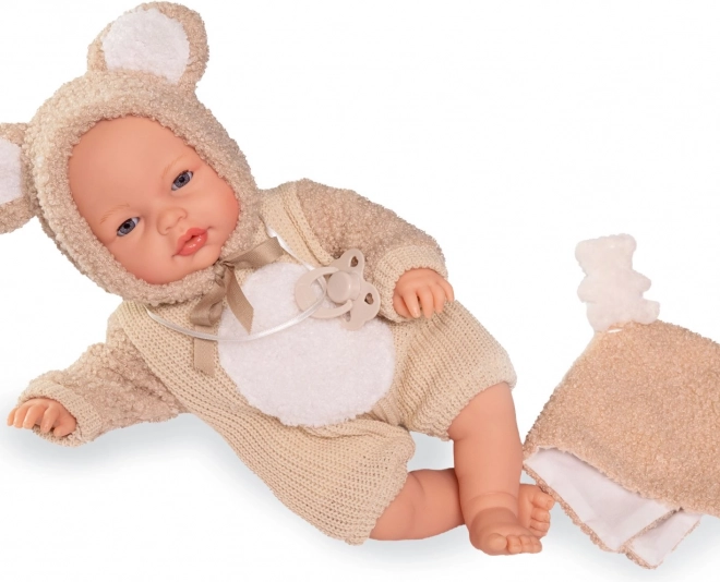 Mrugające niemowlę z dźwiękami i miękkim ciałem 37 cm